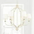 thumbnail image 4 of Chandelier 6 Light Winter Gold Metal/Cloth In Traditional Style 31 High By 30.75 Wide     -Traditional Installation Capital Lighting 438761Wg-698, 4 of 7