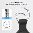 thumbnail image 4 of Compatible with AirTag Case Keychain Air Tag Holder Silicone AirTags Key Ring Cases Tags Chain Apple GPS Item Finders Accessories 4 Pack, 4 of 13