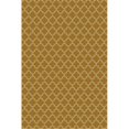 thumbnail image 1 of Aspen Brands RUG10BRN46 Tapis Design Quaterfoil 4 x 6 Pi. - Marron & Blanc, 1 of 1