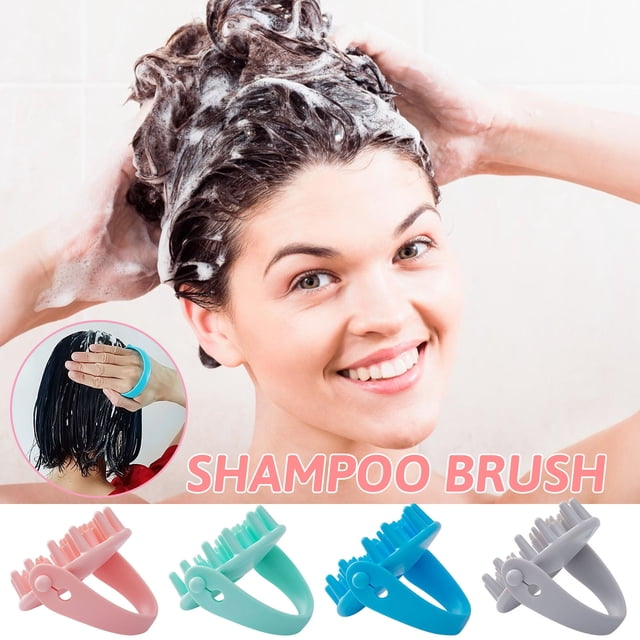 Fiudx Cepillo para Champú, Masajeador de Cuero Cabelludo, Peine para Masaje Corporal, Promueve La Circulación y Revitaliza El Cabello, Cómodo para Ducharse y Lavarse, Perfecto para El Cuidado Persona