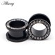 thumbnail image 1 of 1 unidad de tapones para los oídos y túneles de acero inoxidable 316L, Piercings para las orejas, expansor de pendientes atornillados, medidores de oreja, Piercings de joyería para el cuerpo Tan Jianjun unisex, 1 of 2