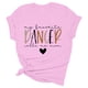thumbnail image 4 of Camiseta «My Favorite Dancer Call Me Mom» (Mi bailarina favorita, llámame mamá): cuello redondo, estampado a doble cara, versátil para ocasiones informales y fiestas, lavable a máquina, corte favor, 4 of 4