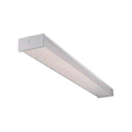 Wrap Around Fluorescent Light - Metalux 24 in. L 2 lights T8 Fluorescent Light Fixture Wrap Around