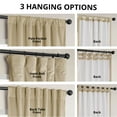 thumbnail image 4 of HPD Half Price Drapes Light Beige Heritage Plush Velvet Room Darkening Curtains for Bedroom & Living Room Curtains (1 Panel), Window Curtains 108 inches long, Rod Pocket Curtains & Drapes, 50W X 108L, 4 of 11