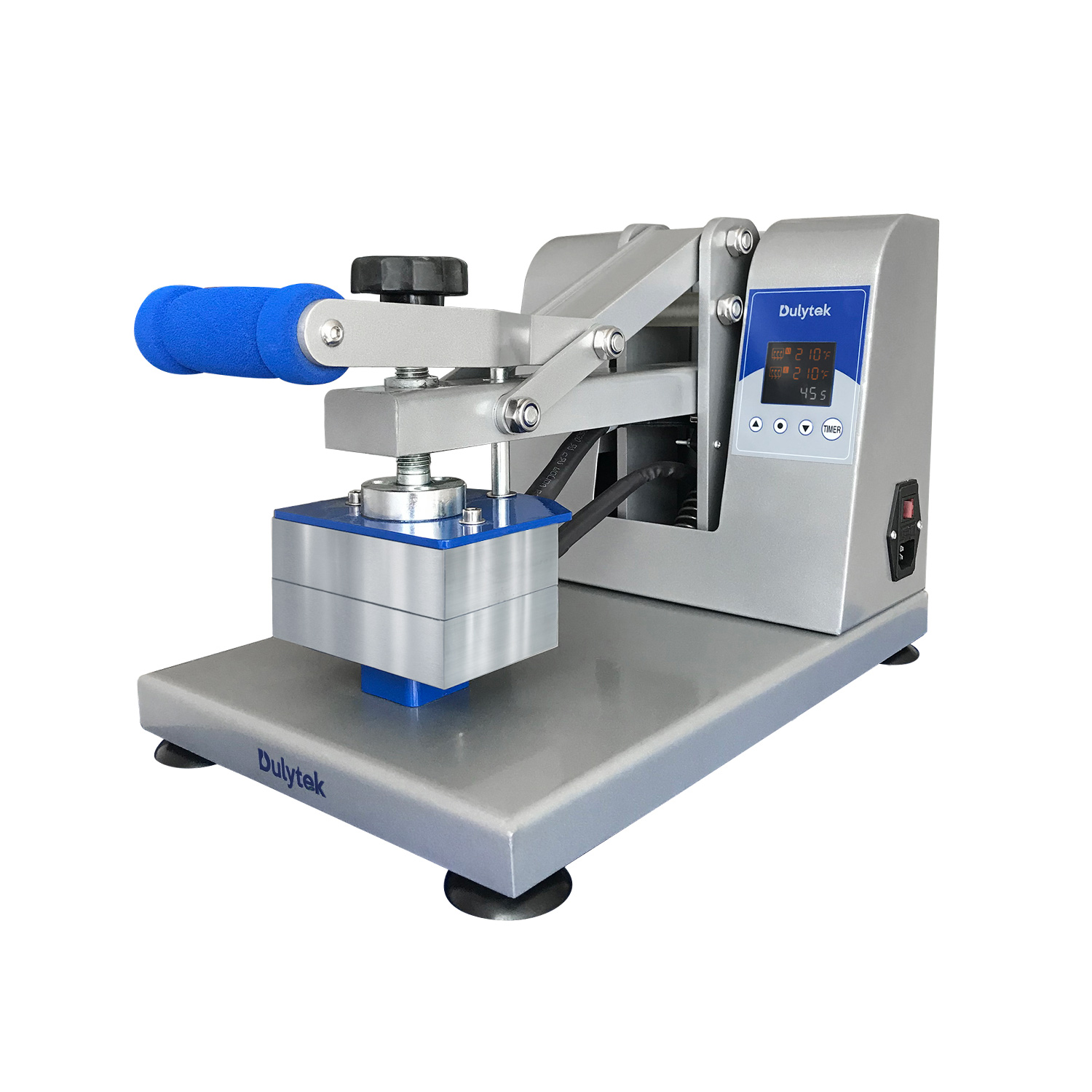 Dulytek DM1005 Manual Heat Press Machine - 3 x 5 Dual Heat Plates - Touch-Screen Control Panels - Bonus Accessories - USA Made