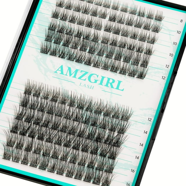 Extensión de pestañas en racimo de pestañas AMZGIRL LASH Wispy 144 unidades
