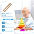thumbnail image 2 of Phenofice 2 Pcs Tige de Rythme Brun Clair pour Enseignement Musical pour Enfants, 2 of 8