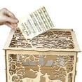 thumbnail image 5 of Msgweeeg Wedding Card Box DIY Wooden Money Gift Box Lockable Rustic Wood Envelope Cash Keepsake Holders Personalized Card and Cash Box with Key Lock for Wedding Reception Party, 5 of 9