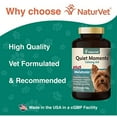 NaturVet Quiet Moments Calming Aid Plus Melatonin Dog Tabs