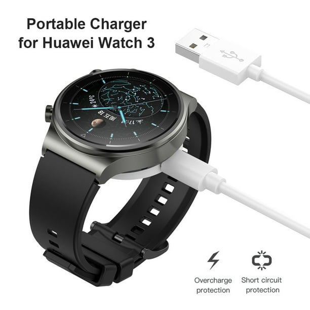 Para Huawei Watch GT 3 GT Runner Cargador 1m Cable USB Base de carga Blanco Walmart en linea