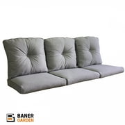 Back and Seat Cushion Set for Indoor/Outdoor Furniture - 6 Piece Pillow and Cushion for Sofa, Deep Seating Patio Chair Replacement