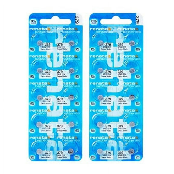 Renata Batteries 379/SR521SW Silver Oxide Watch Battery (20 Pack)