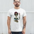 thumbnail image 3 of Tee Hunt Frida Kahlo Sugar Skull T-Shirt Calavera Day of The Dead Men's Tee, Ash Gray, 4X-Large, 3 of 5