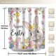 thumbnail image 2 of Juego de Baño con Cortina de Ducha Conejo de Pascua Huevos de Pascua Juego de 4 Piezas Baño de Casa Seco Separación Húmeda Cortinas de Ducha Modernas Impermeables para Baño, 2 of 9