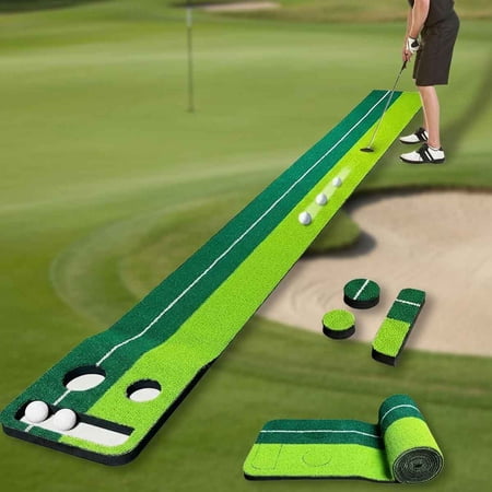 Indoor Putting Green Game, Foldable Putting Mat Golf Game Set