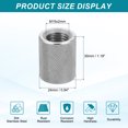 thumbnail image 2 of 2 Pcs M16 Flat Knurled Thumb Nuts, 304 Stainless Steel Flat Head Diamond Knurled Through Hole Lock Adjusting Nuts Fasteners, D24 x H30mm, 2 of 6