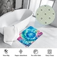 thumbnail image 3 of Tie Dye Polyester Non-Slip Office Chair Mat Bath Rugs Floor Rugs Machine Washable, 3 of 6