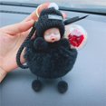 thumbnail image 3 of Lovely Simulation Plush Squint Doll Valentines Day Rose, 3 of 9