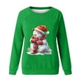 thumbnail image 4 of WXLWZYWL Christmas Shirts for Women Cotton Gnomes Funny Merry Christmas Sweatshirts Cute Long Sleeve Xmas Holiday Pullover Top, 4 of 4