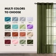 thumbnail image 2 of Panels Terracotta Semi Sheer Window Curtains Boho Grommet Top Window Voile Drapes/Treatment Linen Textu Panels for Bedroom Living Room Rust Retro Fall Modern Decor (X es), 2 of 7