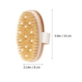 thumbnail image 4 of EeaseCA 2Pcs Wooden Bathing Brush Practical Shower Brush Body Clean Massaging Brush, 4 of 7