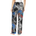 thumbnail image 3 of Kll Womens Video Game Print Pajama Pants Soft Pajama Bottoms For Women Cozy Lounge Pants, 3 of 9