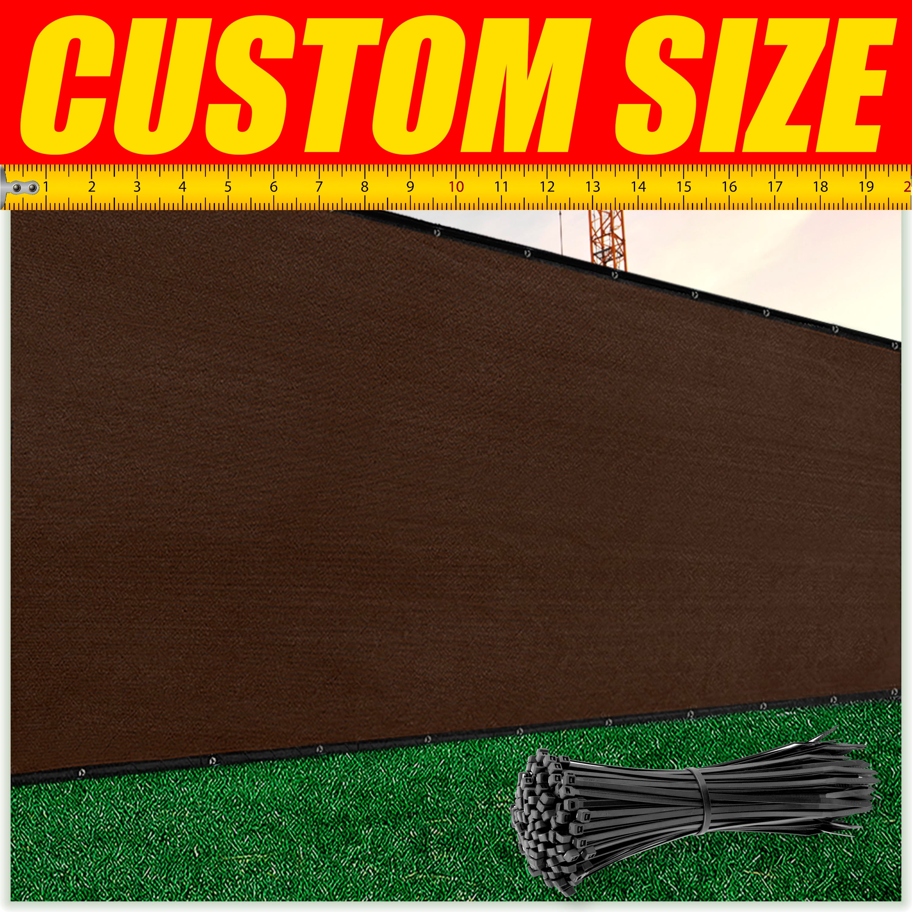 Colour Tree Fence Privacy Screen Windscreen Fabric Cover ColourTree Color: Brown, Size: 4 ft. H x 10 ft. W