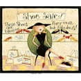 thumbnail image 2 of DiPaolo, Dan 23x20 Black Ornate Wood Framed with Double Matting Museum Art Print Titled - Shoe Sale, 2 of 4