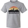 thumbnail image 3 of Inktastic Indianapolis Indiana Skyline Retro Youth T-Shirt, 3 of 5