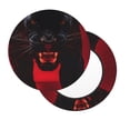 thumbnail image 2 of Balery Black Panther Red Background Fundas de asiento para taburete de bar redondo de tela de terciopelo ajustables que protegen de arañazos y manchas para sillas de 14 a 17 pulgadas.-13 inch, 2 of 7