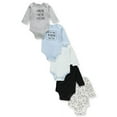 thumbnail image 2 of Hudson Baby Cotton Long-Sleeve Bodysuits, 5-Pack, Newborn- 24 Months, 2 of 2