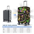 thumbnail image 6 of Easygdp Mardi Gras3 Print Elastic and Washable Suitcase Protective Cover with Hidden Zipper Fits 18-32 inch Luggage -X-Large, 6 of 9