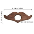 thumbnail image 3 of Wooden Reading Ring Book Buckle One Handed Reading Artifact Thumb Book Brace (beard Version, 3 of 7