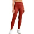 thumbnail image 1 of MIASHUI Women Solid Color Tight Pants High Waist Workout Yoga Pants For Comfy And Support Red,S, 1 of 8