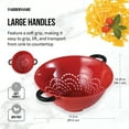 thumbnail image 5 of Farberware 5-Quart Soft Grips Colander, Red, 1-Piece, 5 of 9