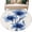 Blue, variant on Round Rugs 5Ft, Blue Spring Floral Round Area Rug Washable Indoor Throw Carpet, Summer Botanical Wildflower Garden Soft Non Slip Circle Rug for Cabinet Bathroom Home Decor Aesthetic