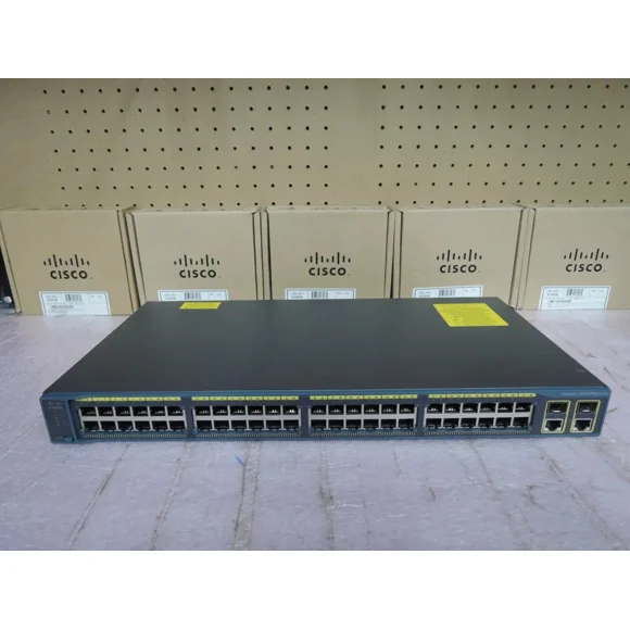 Used Cisco WS-C2960+48TC-L 2960 48 port + Plus port Network Switch. 90d warranty