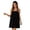 W10-Black, variant on Womens Pajamas O Neck Solid Color Sleepwear Sleeveless Bathrobe Casual Clothes M Green