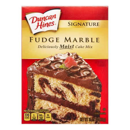 (3 pack) (3 Pack) Duncan Hines Signature Layer Cake Mix Fudge Marble 15.25 Oz