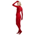 thumbnail image 4 of TOOYOU Womens Full Body Bodysuit With Long Sleeves And Legs Solid Color Dance Elastic Tight Fitting Clothes For Performance And Stage, 4 of 6