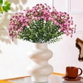 thumbnail image 6 of WWG 14.2in Artificial Flower Bouquet Plastic Silk Flowers for Home Garden Outdoor Wedding Holiday Decoration Red Yellow Blue, 6 of 6