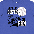 thumbnail image 4 of Inktastic Little Sister and Biggest Baseball Fan Youth T-Shirt, 4 of 5