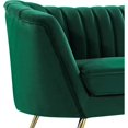 thumbnail image 3 of Homestock Eclectic Escape Green Velvet Chair, 3 of 10