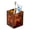 Single Cell, variant on Bathroom Organizer Caddy with Divided Resin Compartments, Leopard Print Vanity Holder