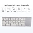 thumbnail image 4 of Foldable bt Keyboard, 3 Folds  Cordless Portable Keyboard with Touchpad, Travel Keyboard for Tablet PC Smartphone, Cordless Foldable Portable Keyboard, 4 of 8