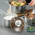 thumbnail image 6 of HYTX JBL-KLE304MP-NC 1.5 qt. 18 cm Tri-Ply Capsule Bottom Stainless Steel Saucepan with Visible Glass Lid, 6 of 6
