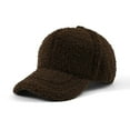 thumbnail image 3 of Roncen Winter Baseball Cap for Women Lamb Wool Solid Color Warm Baseball Cap for Outdoor Travel, 3 of 3