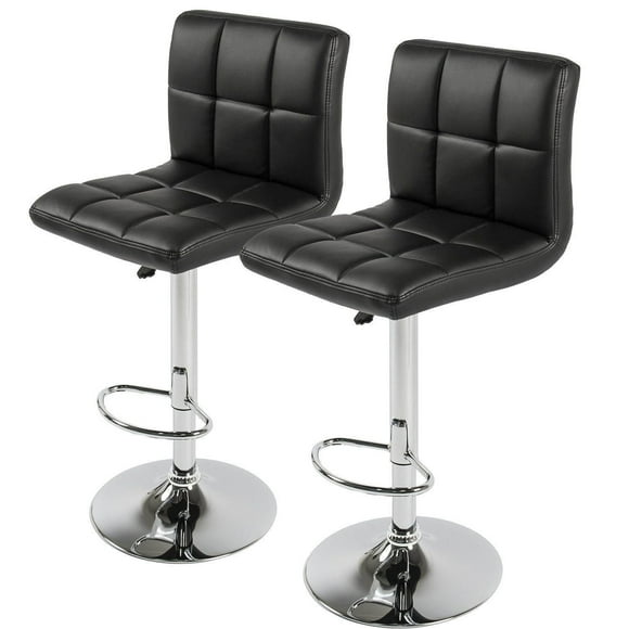 Nicer Furniture Black Hexagrid Bar Stool