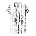thumbnail image 6 of Ounisa Vintage Flowers V Neck Shirt for Women fashion Graphic Tee Casual Summer Vacation Beach Short Sleeve T Shirt, 6 of 6