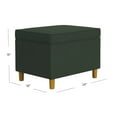 thumbnail image 4 of HomePop Dinah Storage Ottoman, Loden Green Velvet, 4 of 10